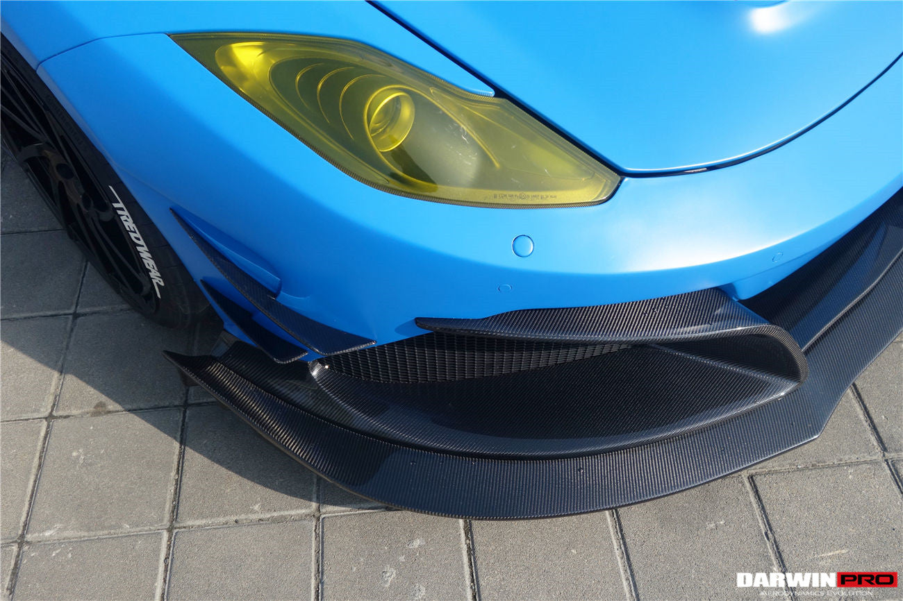 2011-2014 McLaren MP4 12C Rebel Performance Style Partial Carbon Fiber Front Bumper w/ Lip - DarwinPRO Aerodynamics