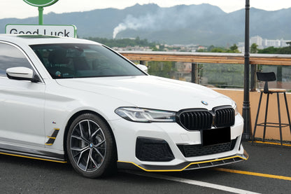 2020-2023 BMW 5 Series G30 G38 M-tech AD Style Dry Carbon Fiber Front Lip