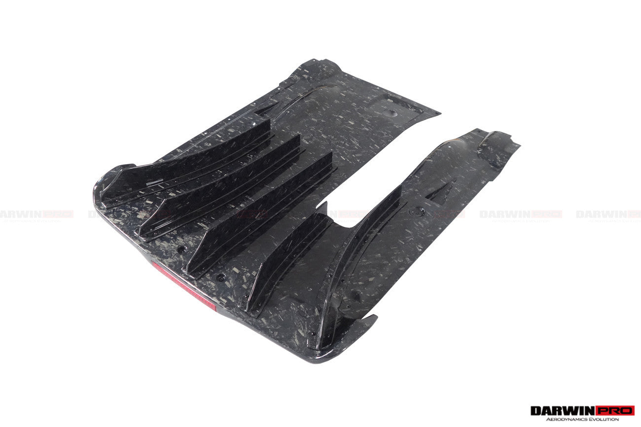 2012-2022 Nissan GTR R35 DBA/EBA NSM Style Carbon Fiber Rear Diffuser w/ LED Light - DarwinPRO Aerodynamics