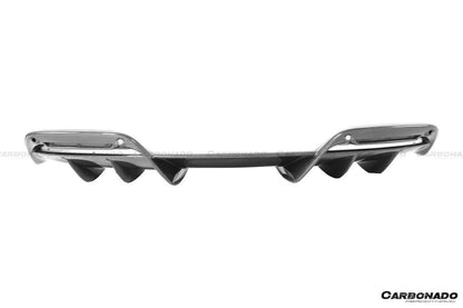 2022-UP Ferrari 296 GTB OE Style Carbon Fiber Rear Diffuser - Carbonado Aero