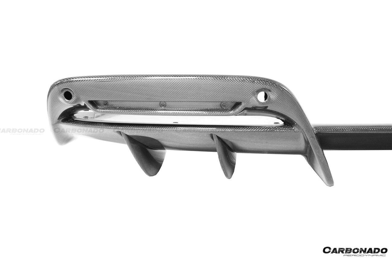 2022-UP Ferrari 296 GTB OE Style Carbon Fiber Rear Diffuser - Carbonado Aero