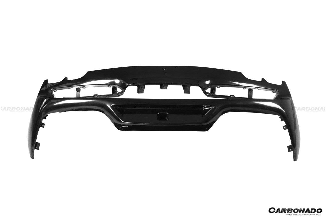 2022-UP Ferrari 296 GTB OE Style Carbon Fiber Rear Bumper With Diffuser - Carbonado Aero