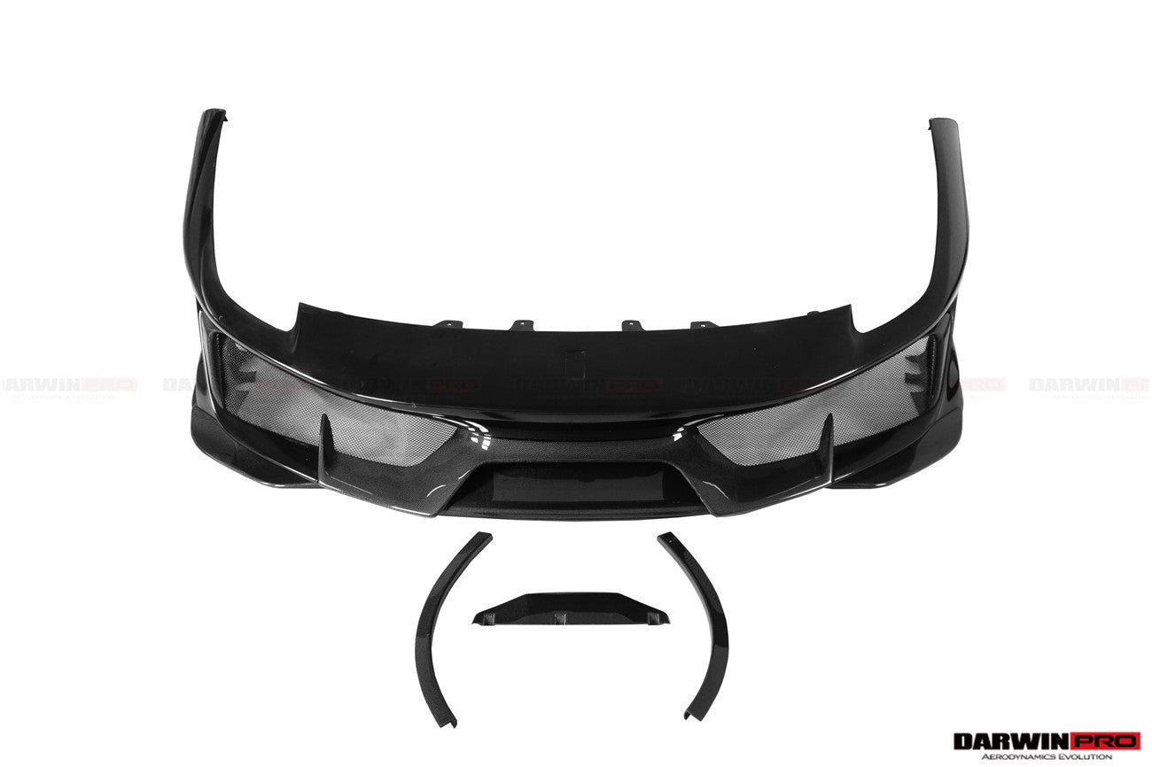 2018-2022 Ferrari 488 Pista Partial Carbon Fiber Front Bumper - DarwinPRO Aerodynamics
