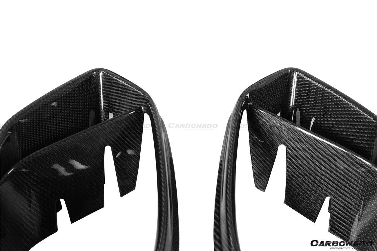 2019-2023 Mercedes Benz AMG GT63/S 4Door Coupe X290 BRS STYLE Carbon Fiber FRONT BUMPER Air Vents - Carbonado Aero