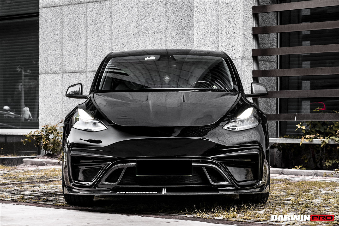2020-2022 Tesla Model Y IMP Performance Carbon Fiber Front Bumper - DarwinPRO Aerodynamics