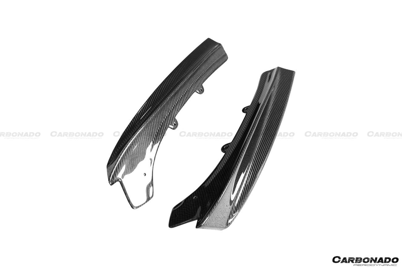 2011-2019 BMW 3 Series F30 F35 M-Tech GV Style Carbon Fiber Rear Lip with Caps