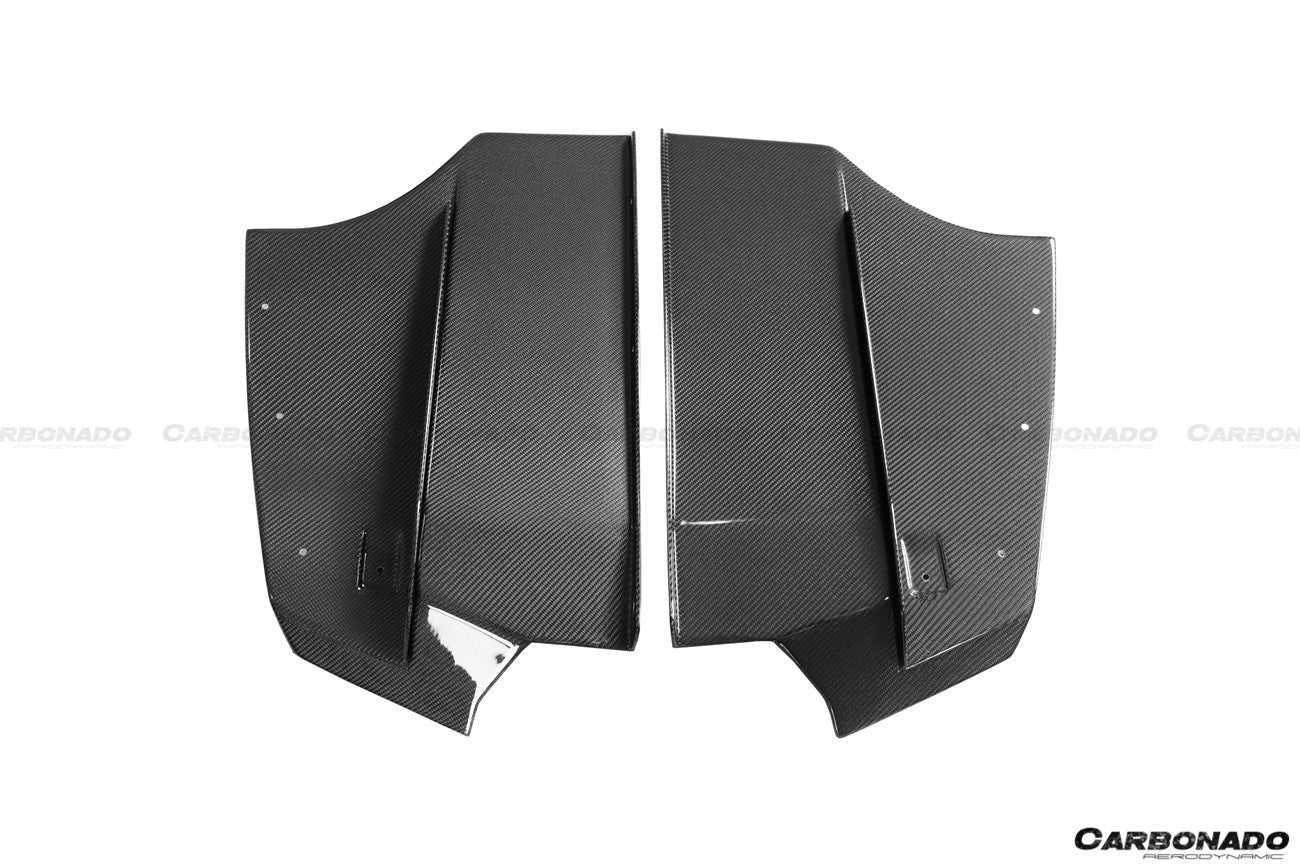 2011-2019 BMW 3 Series F30  F35 M-Tech GV Carbon Fiber Rear Lip with Diffuser   Caps