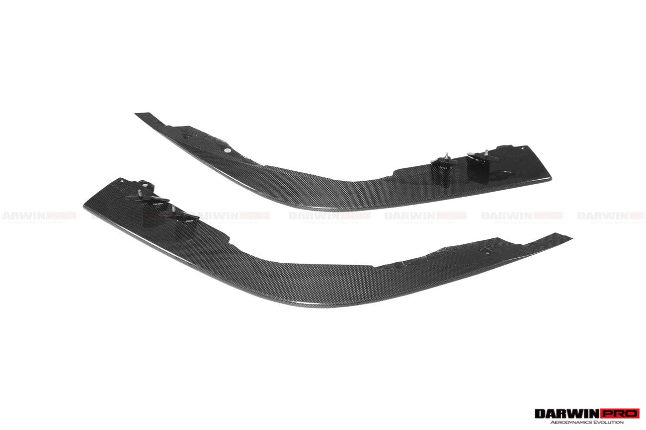 2019-UP Ferrari F8 OE Style Autoclave Carbon Fiber Front Bumper Side Splitter - DarwinPRO Aerodynamics