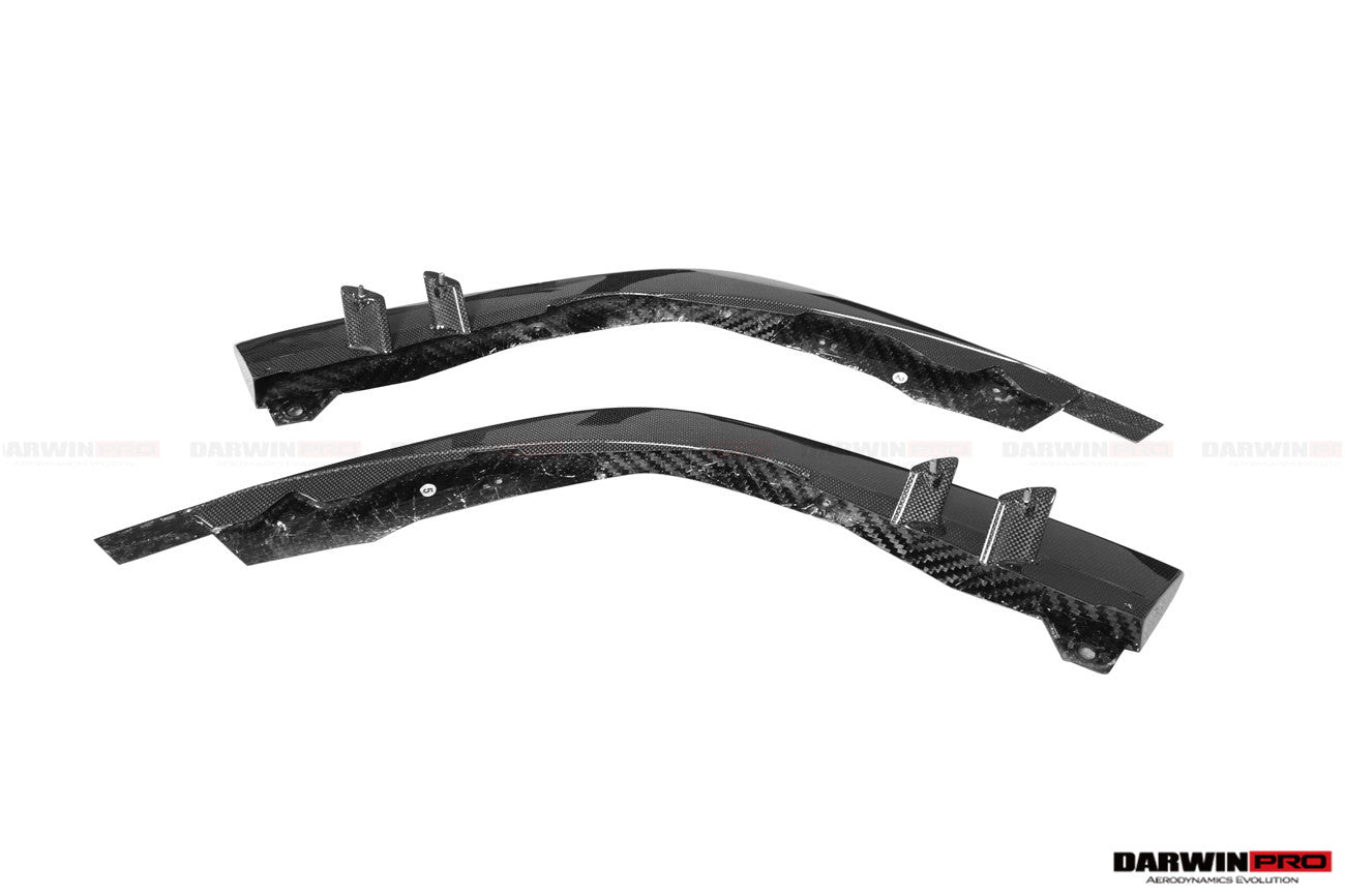 2019-UP Ferrari F8 OE Style Autoclave Carbon Fiber Front Bumper Side Splitter - DarwinPRO Aerodynamics