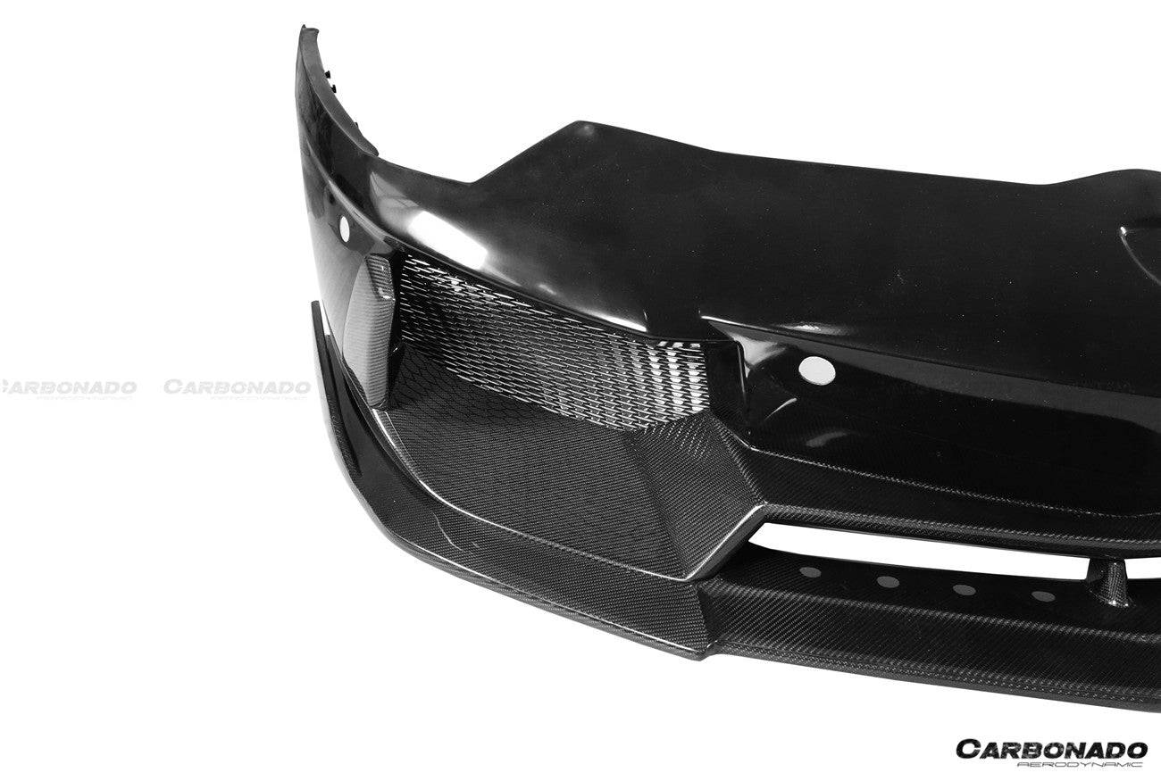 2011-2021 Lamborghini Aventador LP700 LP720 LP750 LP740 Coupe/Roadster DE Style Front Bumper - Carbonado Aero