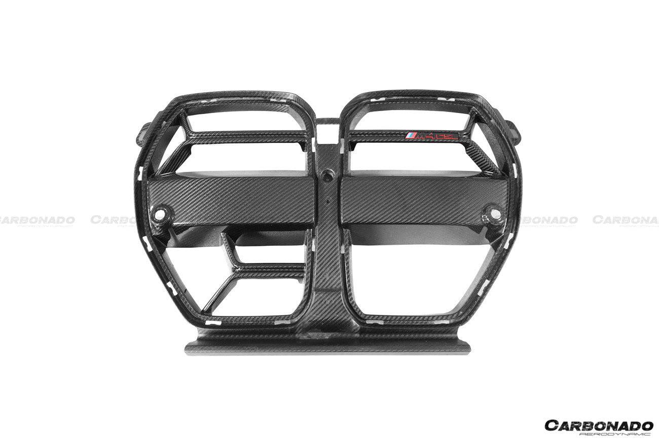 2021-UP BMW M3 G80 M4 G82/G83 CS Style DRY Carbon Fiber Grill (FOR ACC CAR) - Carbonado Aero