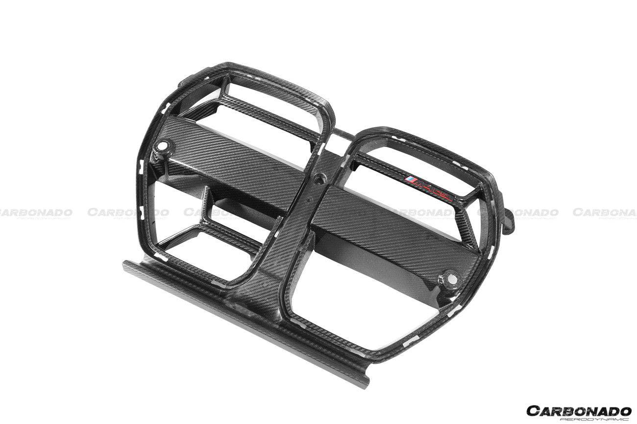 2021-UP BMW M3 G80 M4 G82/G83 CS Style DRY Carbon Fiber Grill (FOR ACC CAR) - Carbonado Aero
