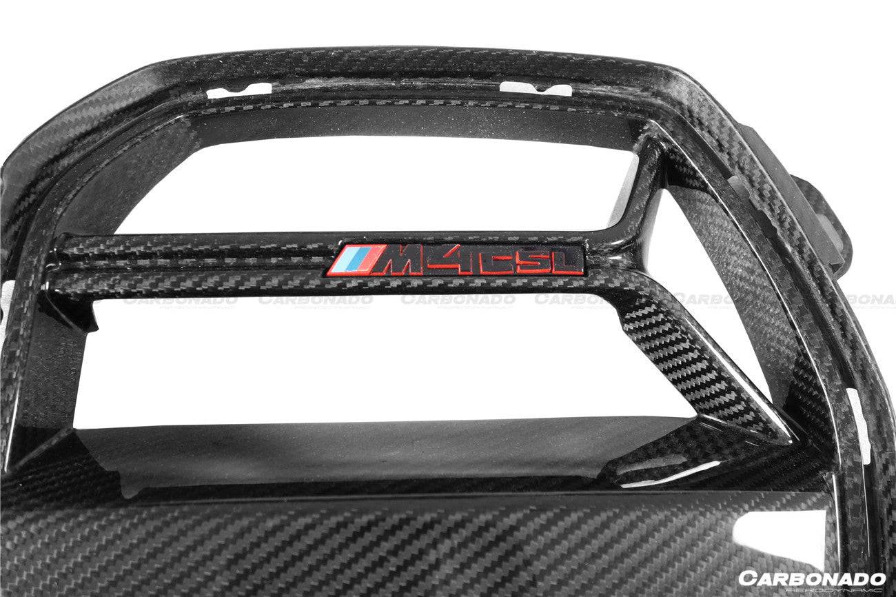 2021-UP BMW M3 G80 M4 G82/G83 CS Style DRY Carbon Fiber Grill (FOR ACC CAR) - Carbonado Aero