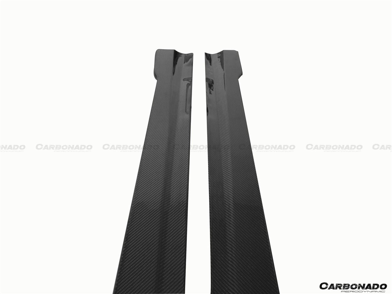 2012-2014 Mercedes Benz W204 C63 AMG C Class Coupe DP Style Side Skirts Under Board - Carbonado Aero