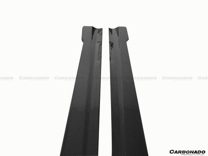 2012-2014 Mercedes Benz W204 C63 AMG C Class Coupe DP Style Side Skirts Under Board - Carbonado Aero