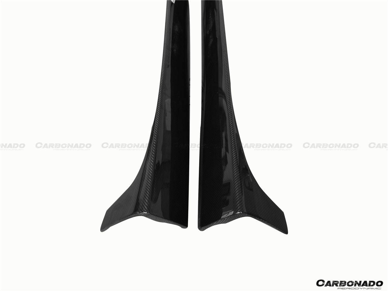 2012-2014 Mercedes Benz W204 C63 AMG C Class Coupe DP Style Side Skirts Under Board - Carbonado Aero