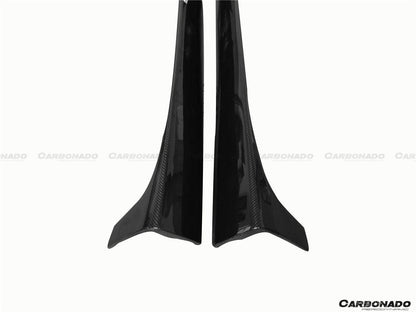 2012-2014 Mercedes Benz W204 C63 AMG C Class Coupe DP Style Side Skirts Under Board - Carbonado Aero