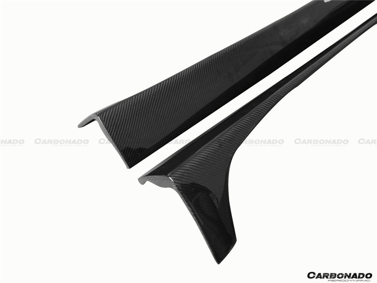 2012-2014 Mercedes Benz W204 C63 AMG C Class Coupe DP Style Side Skirts Under Board - Carbonado Aero
