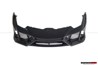 2015-2022 Lamborghini Huracan LP610/LP580/EVO EVO-4WD Style Partial Carbon Front Bumper - DarwinPRO Aerodynamics
