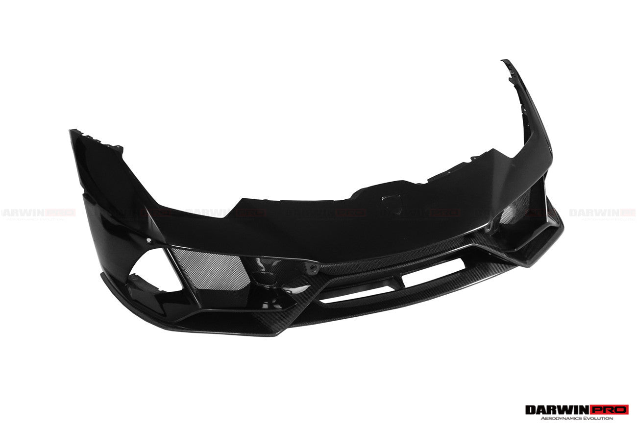 2015-2022 Lamborghini Huracan LP610/LP580/EVO EVO-4WD Style Partial Carbon Front Bumper - DarwinPRO Aerodynamics