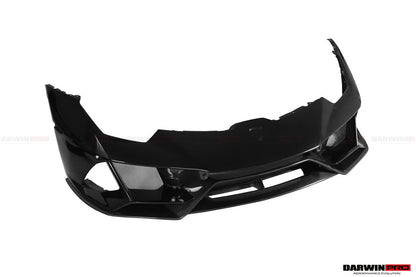 2015-2022 Lamborghini Huracan LP610/LP580/EVO EVO-4WD Style Partial Carbon Front Bumper - DarwinPRO Aerodynamics
