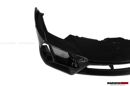 2015-2022 Lamborghini Huracan LP610/LP580/EVO EVO-4WD Style Partial Carbon Front Bumper - DarwinPRO Aerodynamics