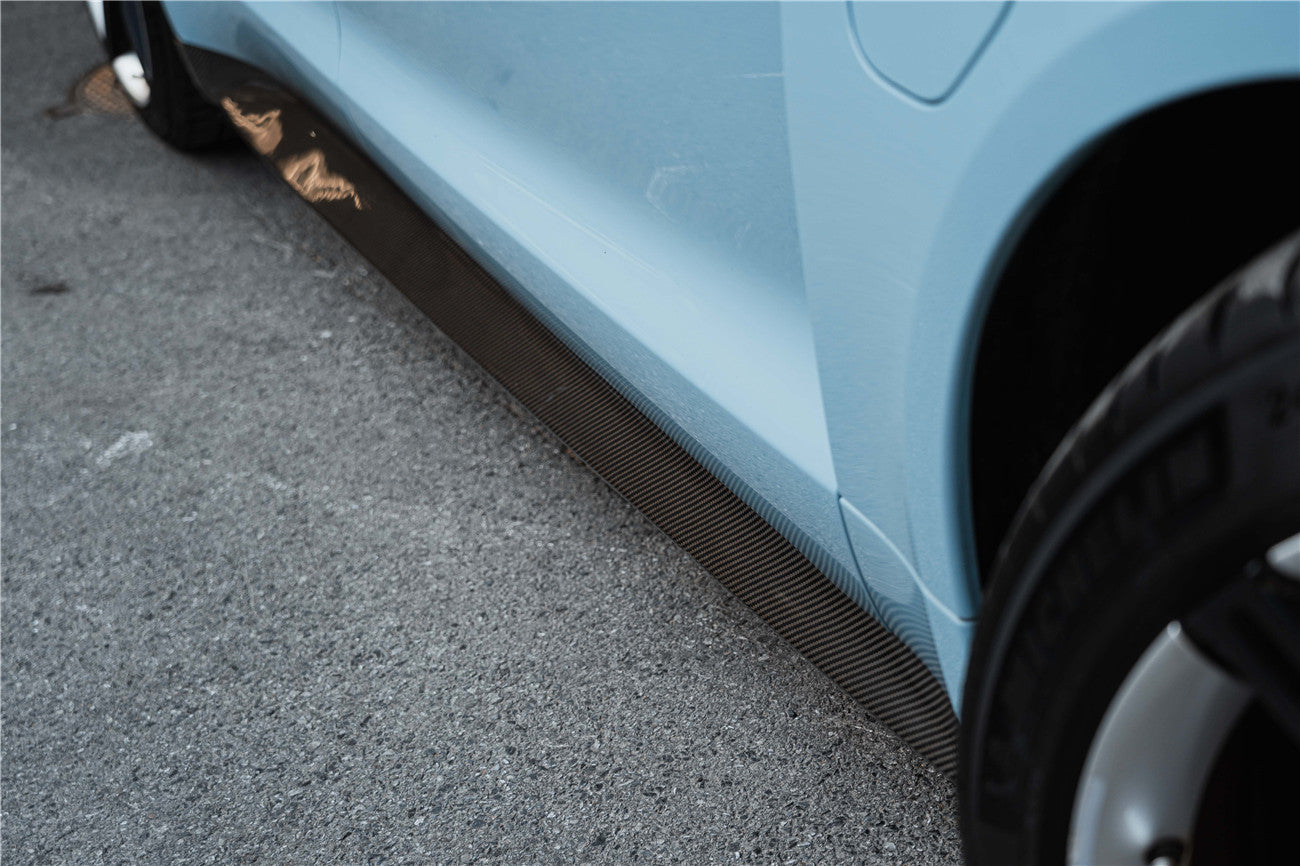 2019-2024 Porsche Taycan & 4 & 4S & GTS & TURBO OD Style Side Skirts - Carbonado