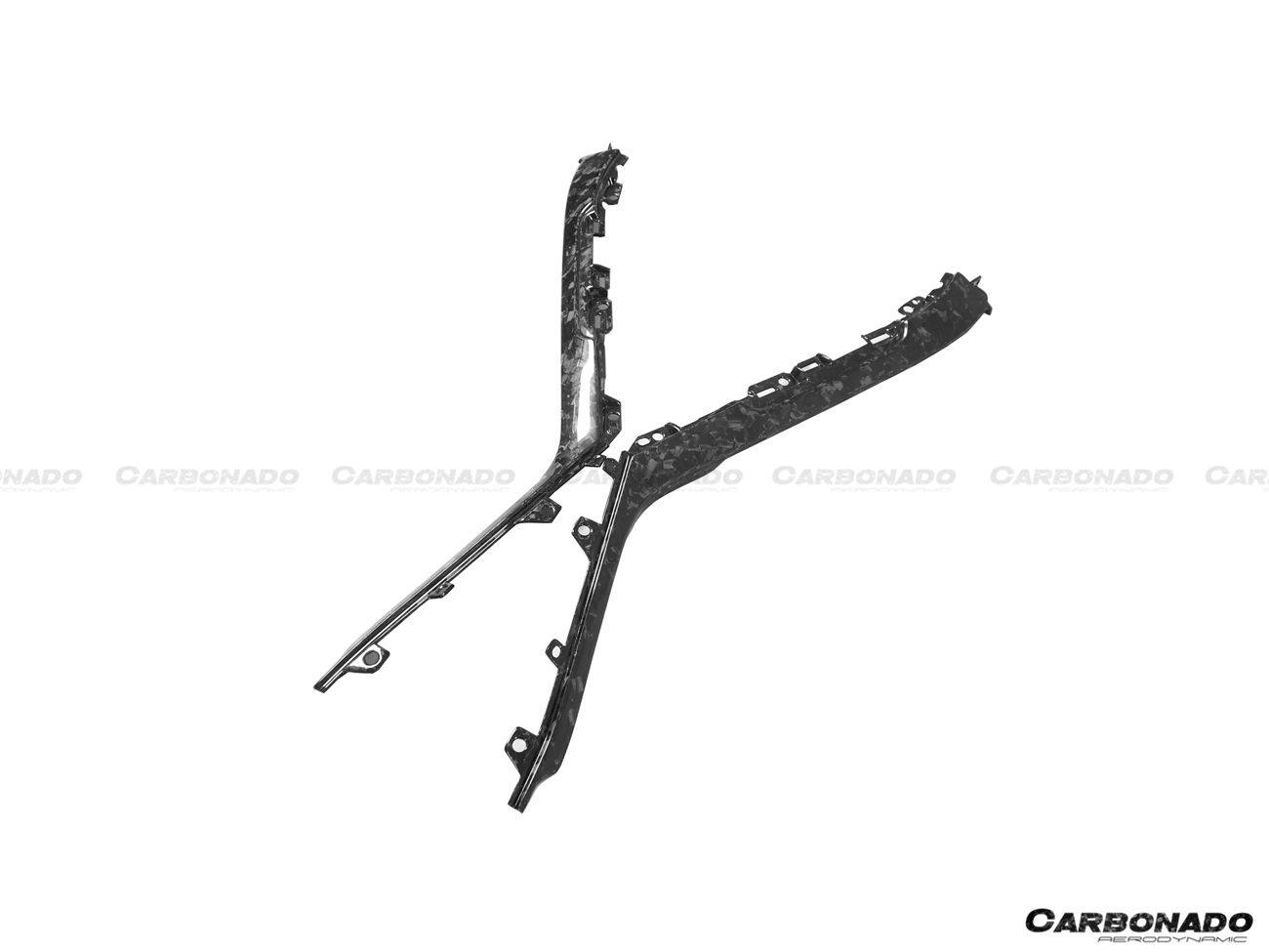 2015-2019 Lamborghini Huracan LP610/LP580 OEM Style Autoclave Carbon Fiber Center Console Border Trim - Carbonado Aero