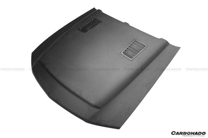 2005-2009 Ford Mustang GT/V6 Black Momba BC1 Style Hood - Carbonado Aero