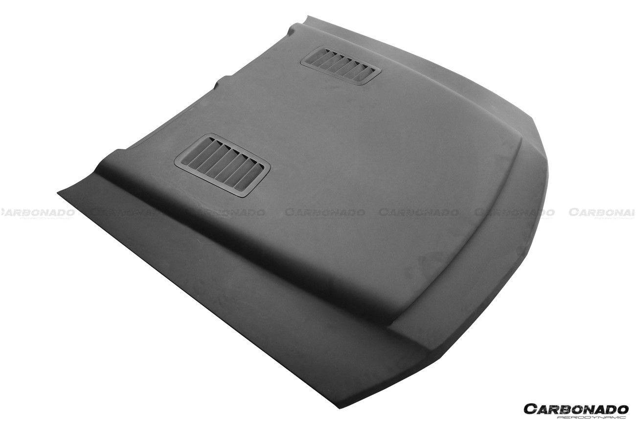 2005-2009 Ford Mustang GT/V6 Black Momba BC1 Style Hood - Carbonado Aero