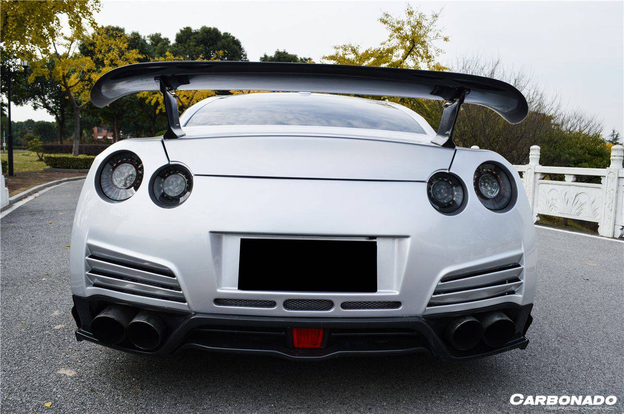 2008-2022 Nissan GTR R35 DBA & EBA VA Style Rear Bumper with Diffuser undertray - Carbonado