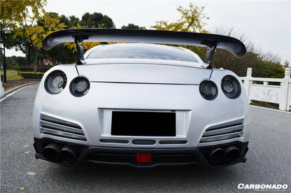 2008-2022 Nissan GTR R35 DBA & EBA VA Style Rear Bumper with Diffuser undertray - Carbonado