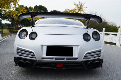 2008-2011 Nissan GTR R35 CBA & DBA VA Style Rear Bumper with Diffuser and LED Light - Carbonado