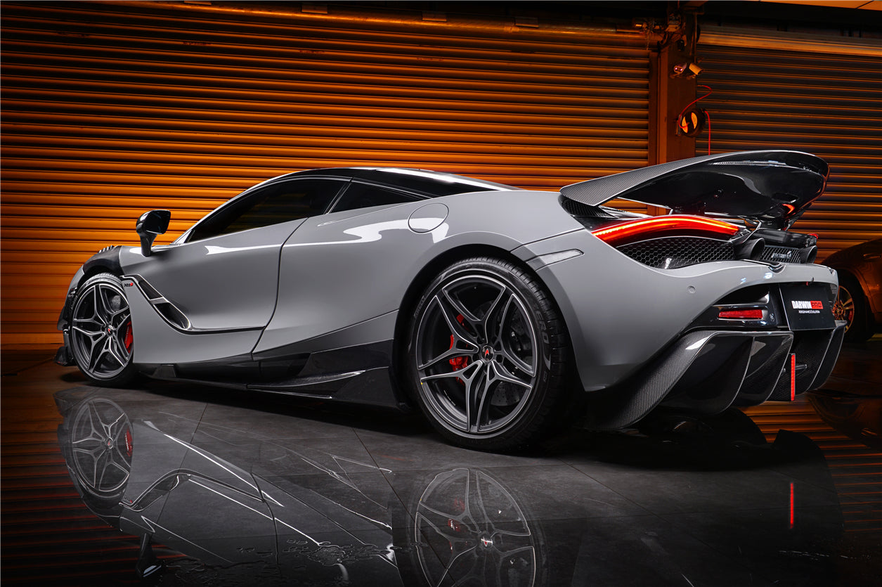 2017-2021 McLaren 720s Se²NWBII Style Carbon Fiber Rear Diffuser - DarwinPRO Aerodynamics