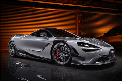 2017-2023 McLaren 720s Se²NWB Style Carbon Fiber Side Skirts - DarwinPRO Aerodynamics