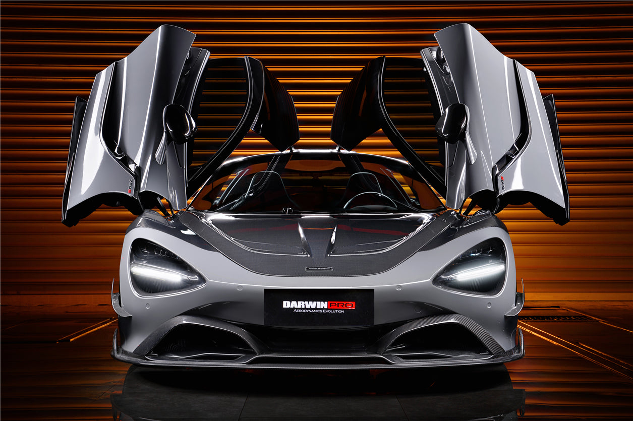 2017-2021 McLaren 720s Se²NWB Style Carbon Fiber Front Bumper Canards - DarwinPRO Aerodynamics