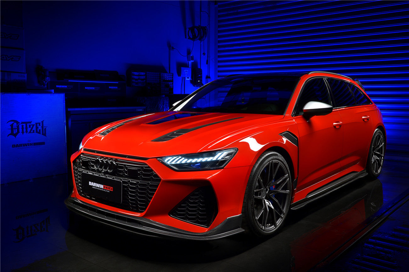 2019-2022 Audi RS6 Avant C8 BKSS Style Front Lip - DarwinPRO Aerodynamics