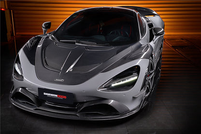 2017-2021 McLaren 720s Se²NWB Style Carbon Fiber Hood - DarwinPRO Aerodynamics