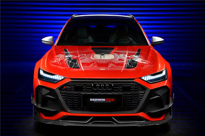2019-2023 Audi RS6 Avant C8 IMP Performance Partial Carbon Fiber Hood - DarwinPRO Aerodynamics