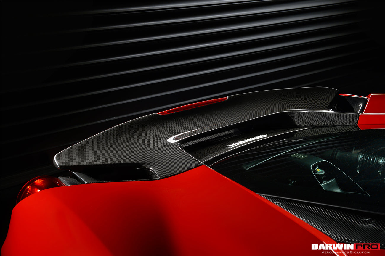 2015-2020 Ferrari 488 GTB Pista Style Rear Bumper & Wing - DarwinPRO Aerodynamics