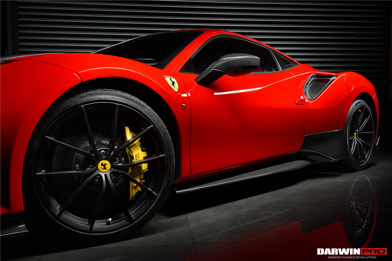 2015-2020 Ferrari 488 GTB/Spyder Pista Style Quarter Panel Side Scoops - DarwinPRO Aerodynamics