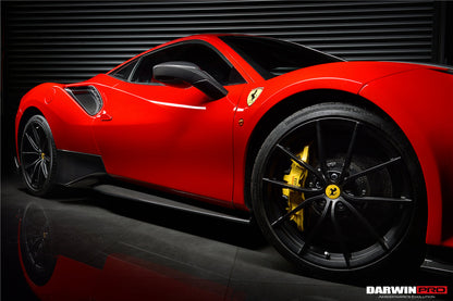2015-2020 Ferrari 488 GTB/Spyder Pista Style Quarter Panel Side Scoops - DarwinPRO Aerodynamics