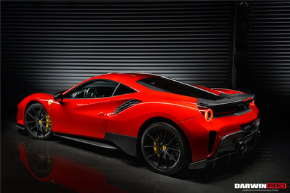2015-2020 Ferrari 488 GTB/Spyder Pista Style Quarter Panel Side Scoops - DarwinPRO Aerodynamics