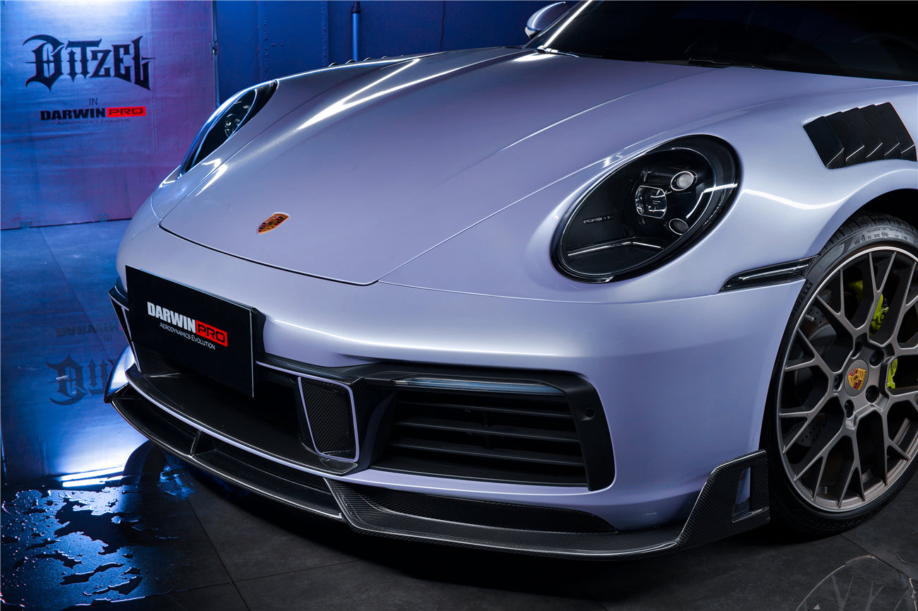 2019-2023 Porsche 911 992 Carrera S/4/4S/Targa/Cabriolet BKSS Style Front Lip - DarwinPRO Aerodynamics