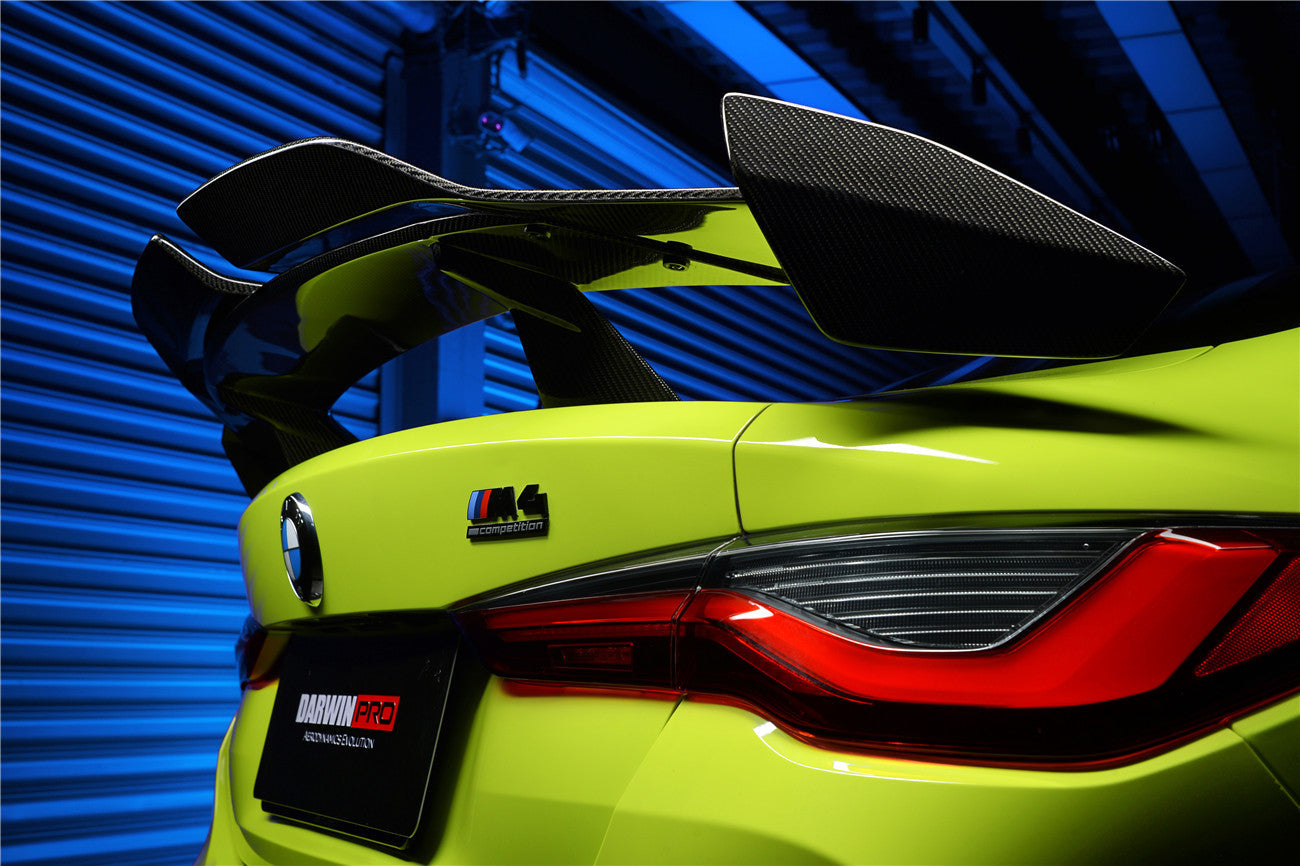 2021-UP BMW M4 G82/4 Series G22 BKSSII Style Carbon Fiber Trunk Spoiler - DarwinPRO Aerodynamics