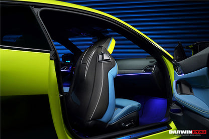 2021-UP BMW M4 G82/G83 Carbon Fiber Seat-Back Cover - DarwinPRO Aerodynamics