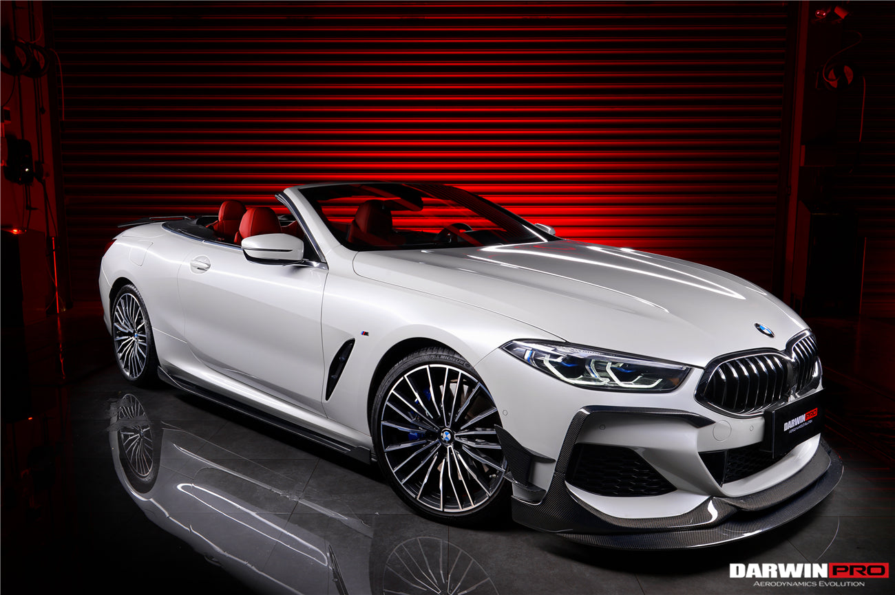 2018-2022 BMW 8 Series G14 Convertible/G15 Coupe IMP Performance Carbon Fiber Side Skirts (Add On) - DarwinPRO Aerodynamics
