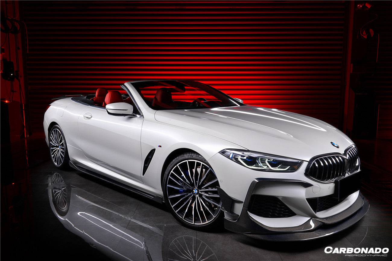 2018-2022 BMW 8 Series G14 Convertible/G15 Coupe/G16 4DR-Gran Coupe 840/850 IMP Style Carbon Fiber Front Lip - Carbonado