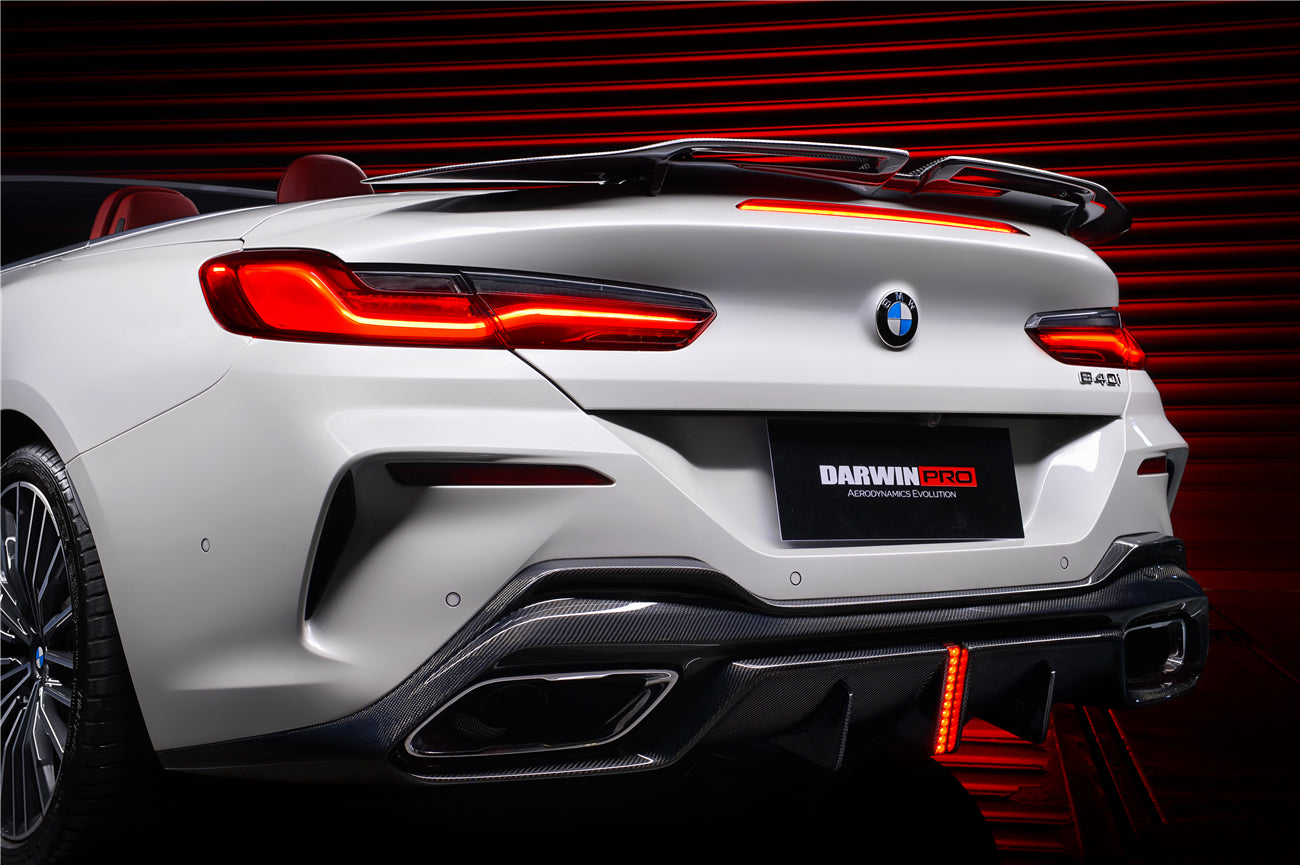 2018-2022 BMW 8 Series G14 Convertible/G15 Coupe/G16 4DR-Gran Coupe 840/850 IMP Style Carbon Fiber Rear Diffuser - Carbonado Aero