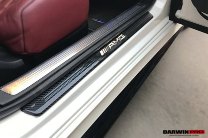 2014-2021 Mercedes Benz C217 S63/S65 AMG Coupe Autoclave Carbon Fiber Door Sills Steps Cover - DarwinPRO Aerodynamics